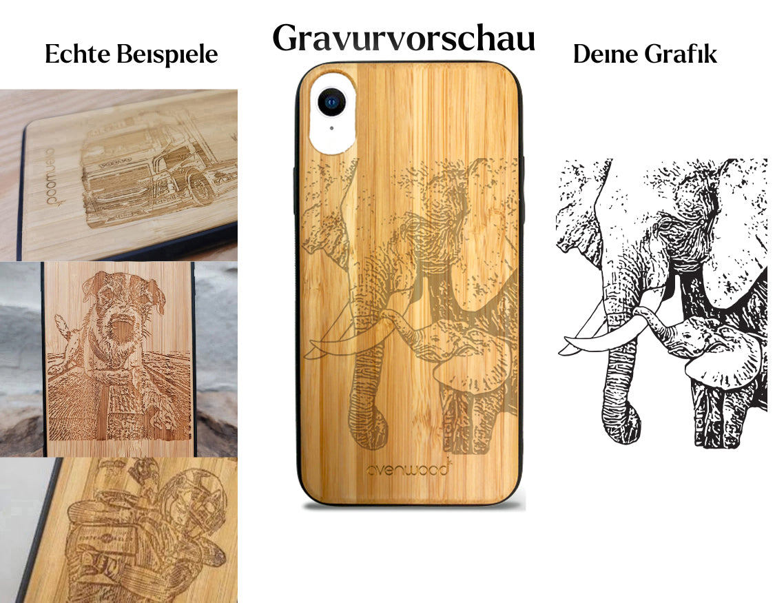 INDIVIDUELL iPhone 12 Pro Bambus-Kunststoff